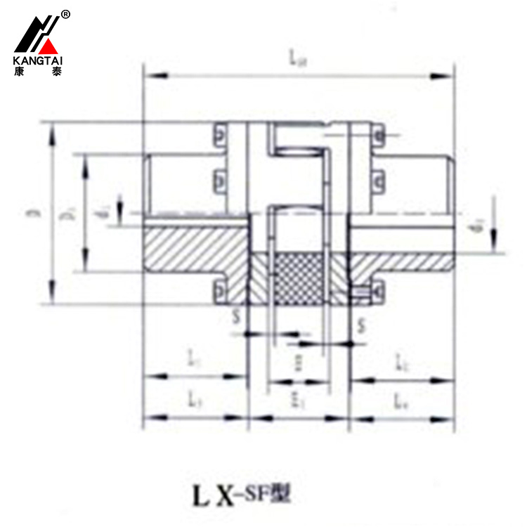 LX-SF、ZT-DF 型法蘭星形彈性聯(lián)軸器